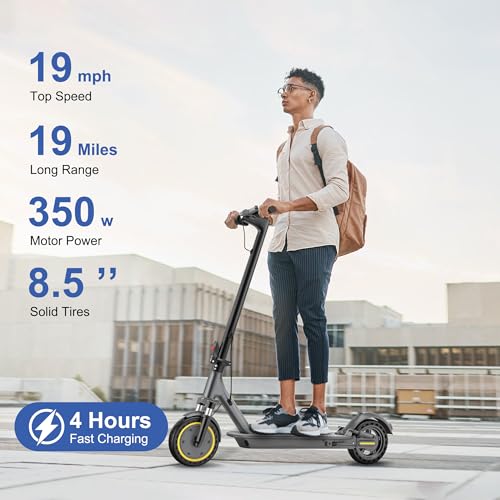 navic electric scooter adultsmax 1927 miles rangestop speed 1922 mph350500w peak motor folding e-scooter with dual braking dual suspension