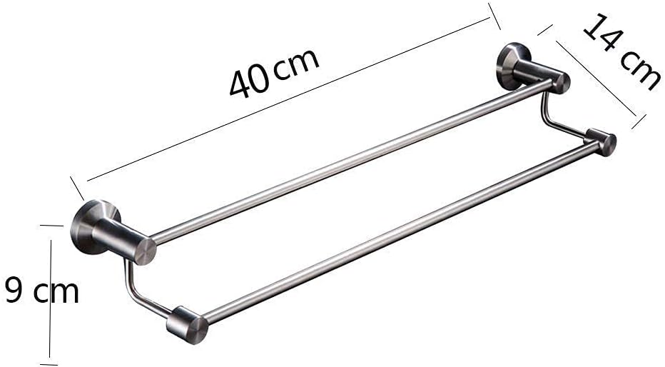 タオルバー タオルホルダー タオルレール タオルホルダー 304 ステンレススチール ダブルレバー タオルホルダー タオルホルダー