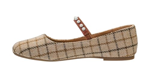 Corkys Footwear Hey Girl Women's Tea Time Flats - Featuring a Pearl-Adorned Elastic Strap, Luxurious Comfort, Sophisticated Design, and Versatile Elegance