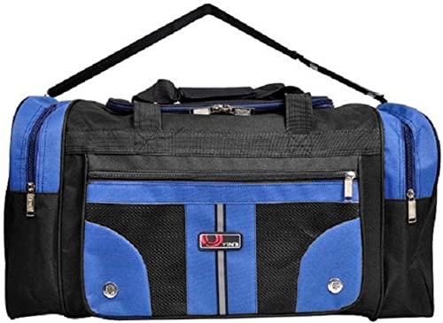 Mala De Viagem Grande Bolsa De Mao Azul Transversal Resistente Poliéster Esportiva Tiracolo Yins