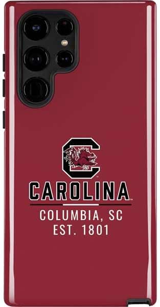 Skinit Impact Phone Case Compatible with Galaxy S25 Ultra - Officially Licensed University of South Carolina Athletic Text & Logo Design