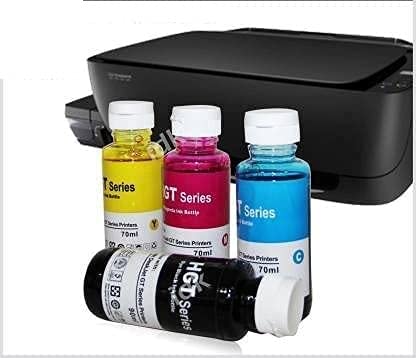 Refill Ink Compatible for use compatible HP GT51/52 Used with DeskJet GT 5810/GT 5811/GT 5820, GT 5821 Printer, Ink Tank 115/116/310 Printer, 315/319/410/415/416/419/457 Printers Multi Color Ink Bottles
