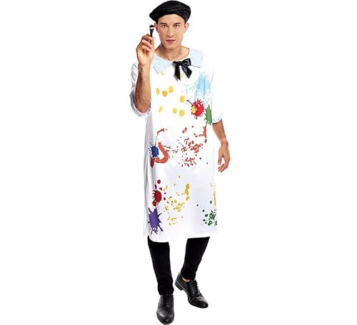 Partilandia Disfraz de Pintor Profesional Clásico para hombre Talla S hombre