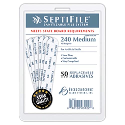 Backscratchers 240 Medium grit SeptiFile Refills - All Purpose Nail Buffer