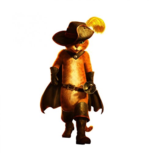Puss In Boots Fabric Cloth Rolled Wall Poster Print -- Size: (24' x 24' / 13' x 13')