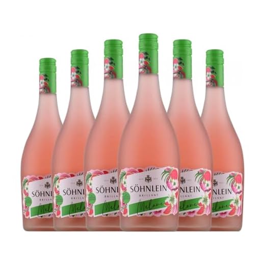 Söhnlein Brillant Brillant Melone 75 cl Rosé Sekt (Karton mit 6 Flaschen von 75 cl)