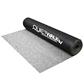 MP Global Products QW100LV QuietWalk Acoustical Underlayment with Vapor Barrier for Luxury Vinyl Plank Flooring, 100 sq ft, Black