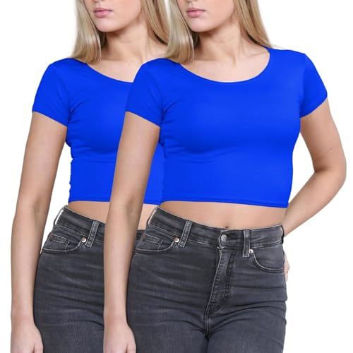 Lot de 2 hauts femme amples et confortables style uni chic été taille 40-42