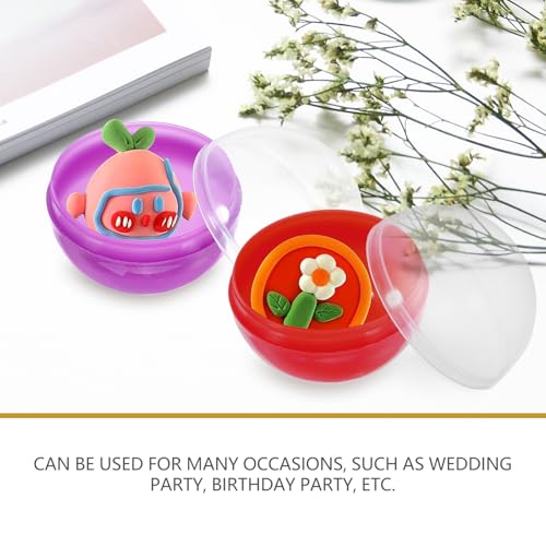 Zerodeko Leere Automatenkapseln 50 Stück 1.26 Zoll Rund Kapseln Für Kaugummiautomaten Und Kinder Partygeschenke Und Befüllbare Kunststoffkugeln