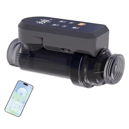 Sis-tema De Cloración Para Piscinas De Agua Salada,Generador Cloro De Agua Salada Con Control Mediante Aplicación Inteligente,Tecnología De Autolimpieza Con Placas Titanio 15g/h(15K)-WithApp