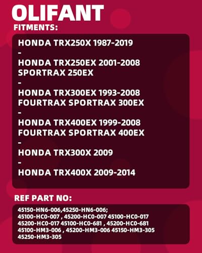 Image of Front Brake Calipers for Honda 400EX 300EX 250X 250EX TRX250EX TRX250X TRX300EX TRX300X TRX400EX TRX400X Sportrax Fourtrax