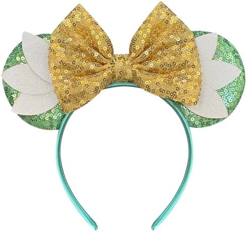 Lot De 12 Serre-têtes Minnie Mouse Pailletés Or Et Rose - Noeuds Princesse - Taille Unique