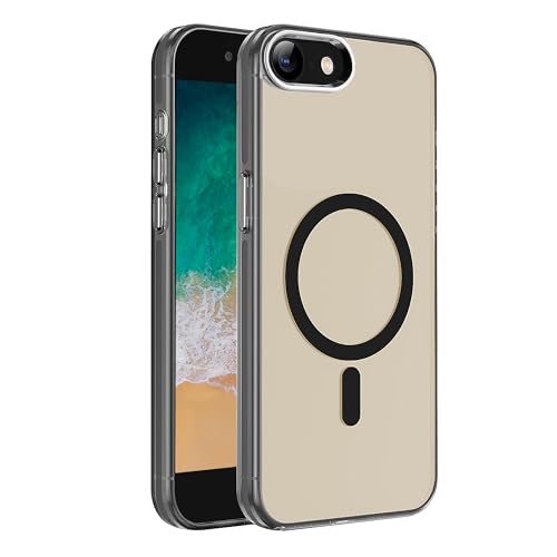 Coque magnétique iPhone 7/8 S. Tedazo compatible MagSafe et anti-choc noire