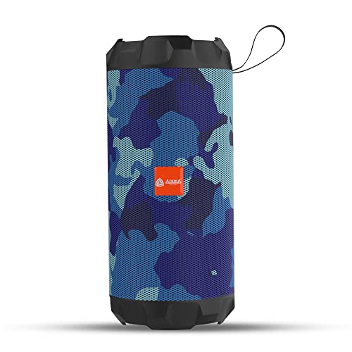 Aroma® Studio 13 Maximum 10W Bluetooth Speaker Hi-fi Stereo Sound Surround Upto 10 Hours Playback, Best for Mobile, Laptop/PC, Ipad, Media Players with Multi Modes Aux/TF Card/USB Drive (Army Blue)