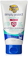 Banana Boat Simply Protect Sensitive Face Sunscreen Lotion SPF50+, 50ml