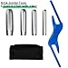 4 Sizes Barrel Jointer with Storage Bag Masonry Brick Jointer Tool Steel Handle Lightweight Bricklaying Trowel Builder Tool for Wall Renovation Ceramic Tile 1/2in 5/8in 3/4in 7/8in,Blue-With Bag
