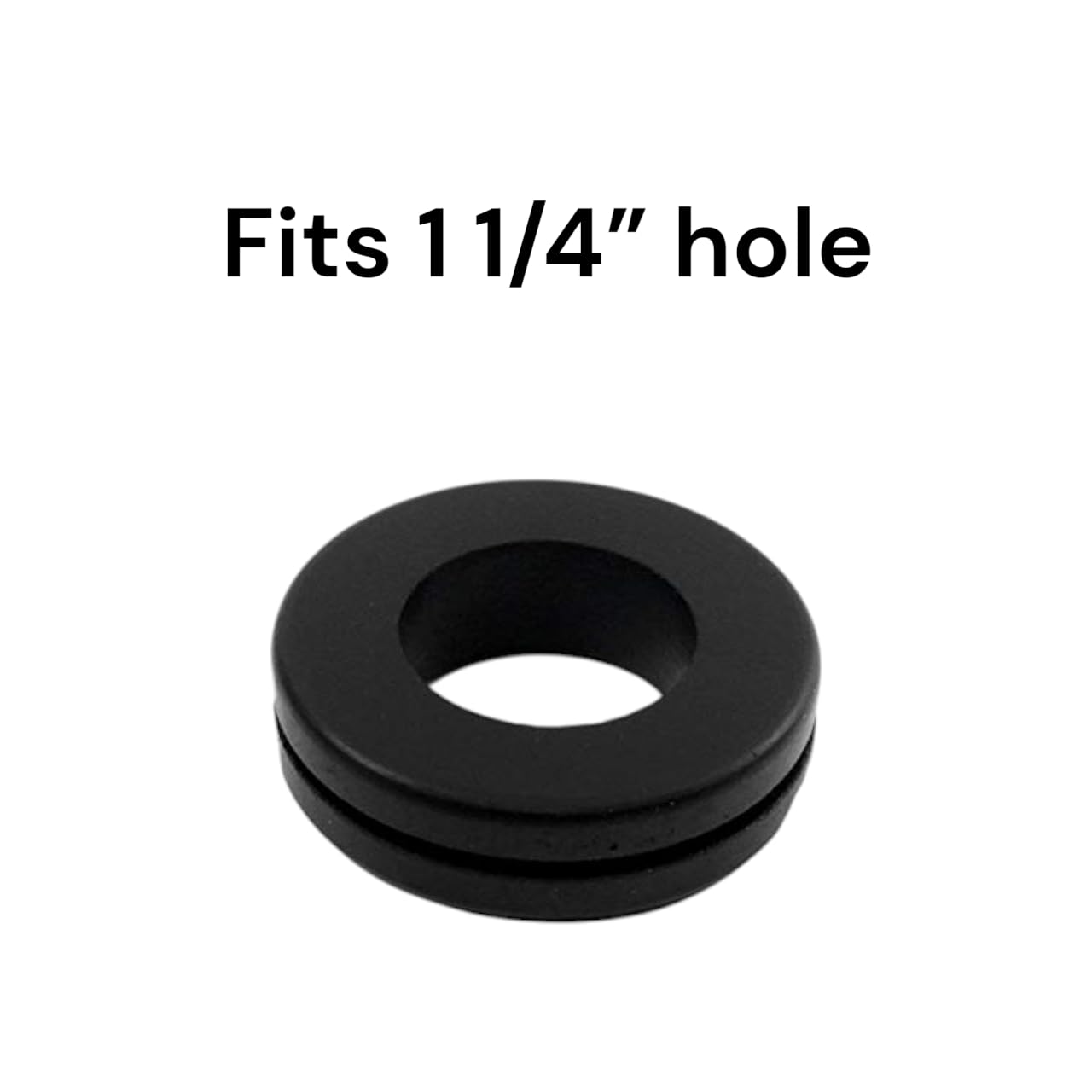 Rubber Grommets 7/8" Inner Diameter - Fits 1 1/4" Panel Hole (12)