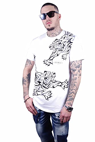 GEORGE-V CAMISETA DE HOMBRE WHITE. (L)