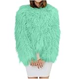 2025 Womens Winter Faux Fur Coat Warm Shaggy Fuzzy Coats Casual Long Sleeve Fluffy Open Front Jackets Trendy Outwear
