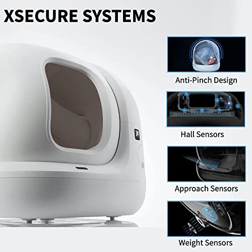 Petkit Self Cleaning Cat Litter Box, Puramax Extra Large Automatic Cat Litter Box For Multiple Cats, Xsecure/Odor Removal/App Control #TOP3