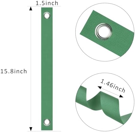 Tree Straps for Staking, 8 PCS Tree Support Straps for Newly Planted Saplings and Hurricane Protection, Tree Straightening Ties Green