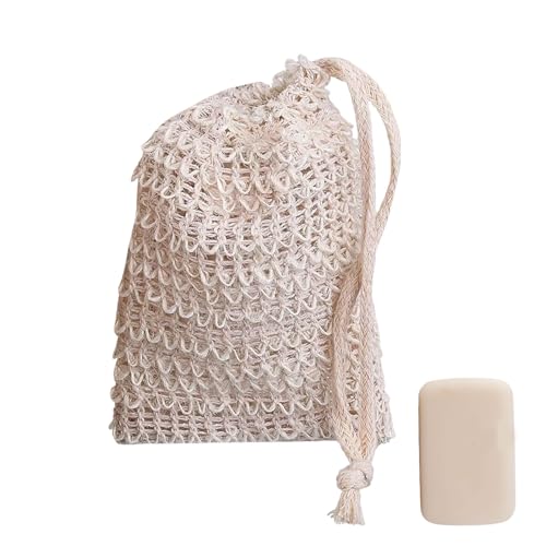 Bolsa de jabonera - Red reutilizable para el almacenamiento, eficaz producción de espuma | Bolsa de jabón hecha a mano de malla, accesorio de baño de secado rápido para la limpieza