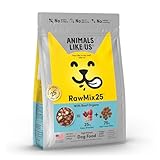 Animals Like Us RawMix25 Beef Organs Dog Food, 25% Freeze-Dried Raw, High Protein, Grain-Free Kibble, Complete and Balanced, 2lb