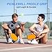 Pickleball Paddle Grip Bonus Overgrip Comfortable Pickleball Wrap Grip Pickleball Grips Overgrip for Enhanced Control, Shock Absorbing, Anti Fatigue Includes Free Pickleball Paddle Grip Tape (Black)