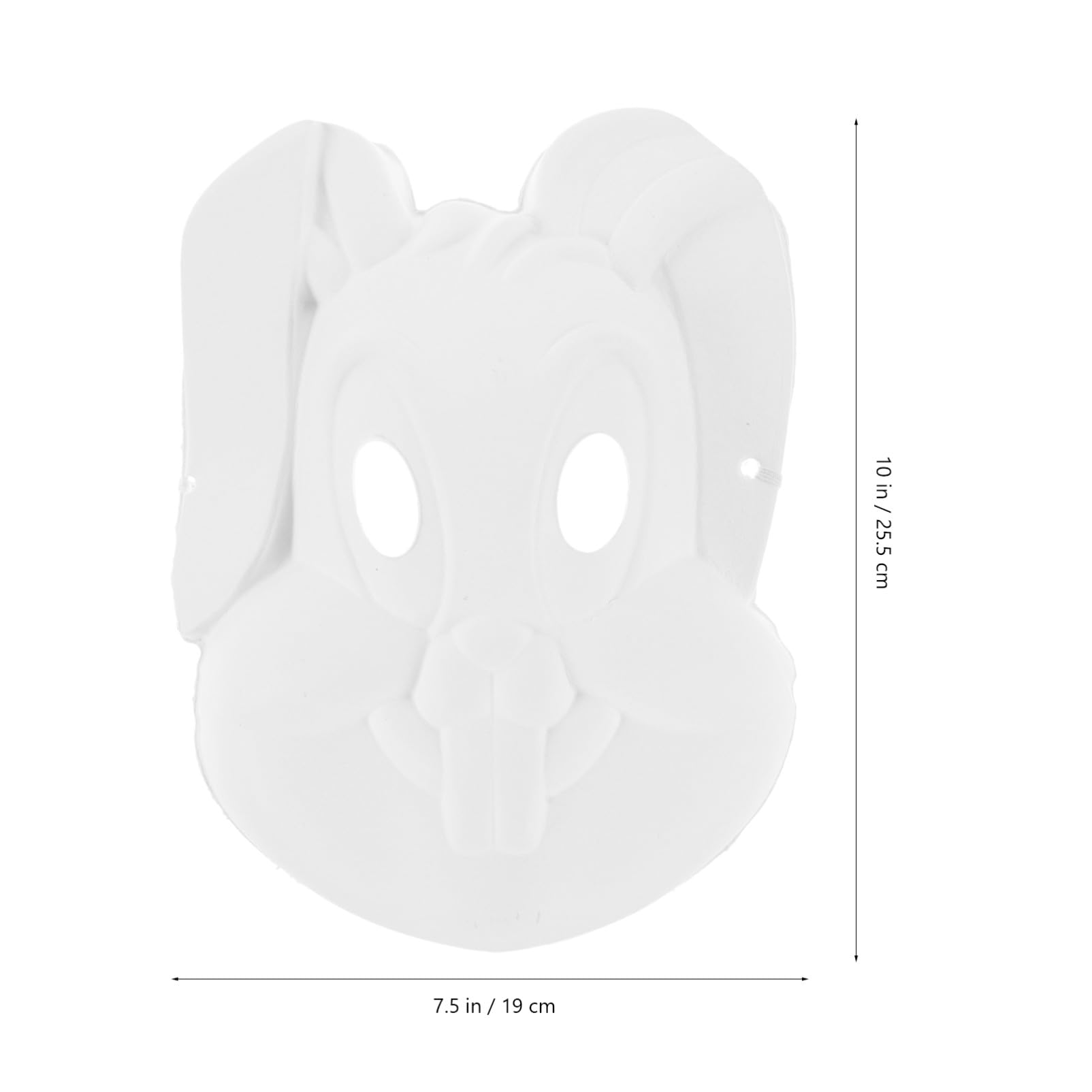 Alasum 12pezzi Maschere Fatte Mano Pulp Per Da Maschere Vuote Forma Di Coniglio Per Feste Attività Artistiche e Halloween