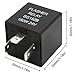 Automotive Flasher Relay, 3-Pin Turn Signal Blinker, 12V 24V, 180W, SG152B Model, Universal Car Motorcycle Indicator Light (with sockrt-24V)