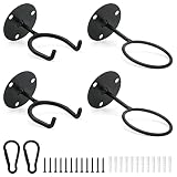 Wegrind Baseball Bat Display Wall Mount Baseball Rack Holder Sports Equipment Organizer Hanger 2 Bla