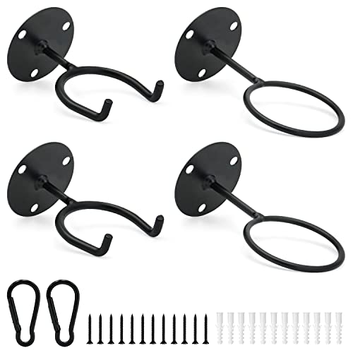 Wegrind Baseball Bat Display Wall Mount Baseball Rack Holder Sports Equipment Organizer Hanger 2 Black Hanging Buckles #TOP5