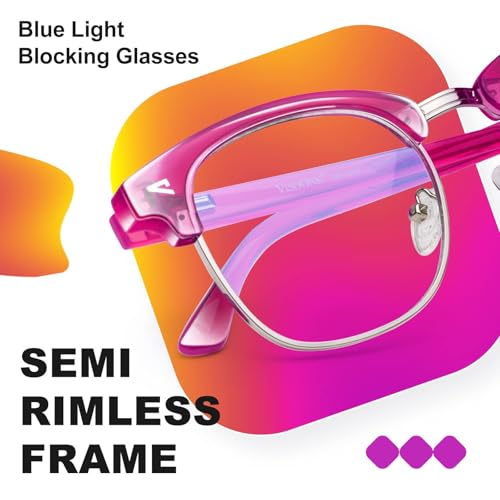 Image of VISOONE Lightweight Blue Light Blocking Glasses Square with Anti Computer Glare for Gaming Men and Women MONTANA