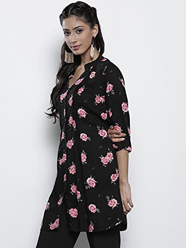 Image of One femme Women's Pleated Printed Tunic Shirt