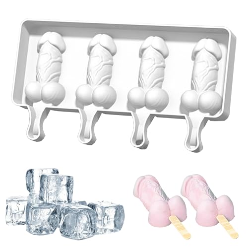 2025 Novelty Penis-Shape Silicone Popsicle Molds - BPA-Free, Reusable & Easy Release, Ideal for Adult Party Fruit Juice Yogurt