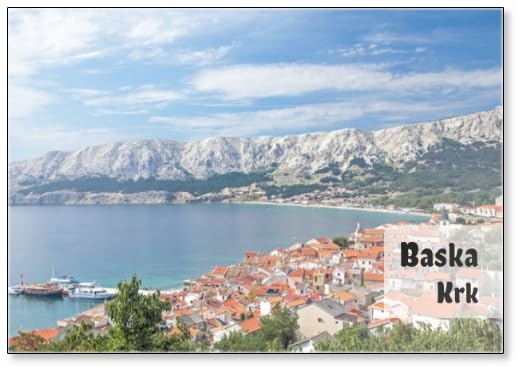 Der Beliebte Urlaubsort Baska Auf Der Insel Krk...