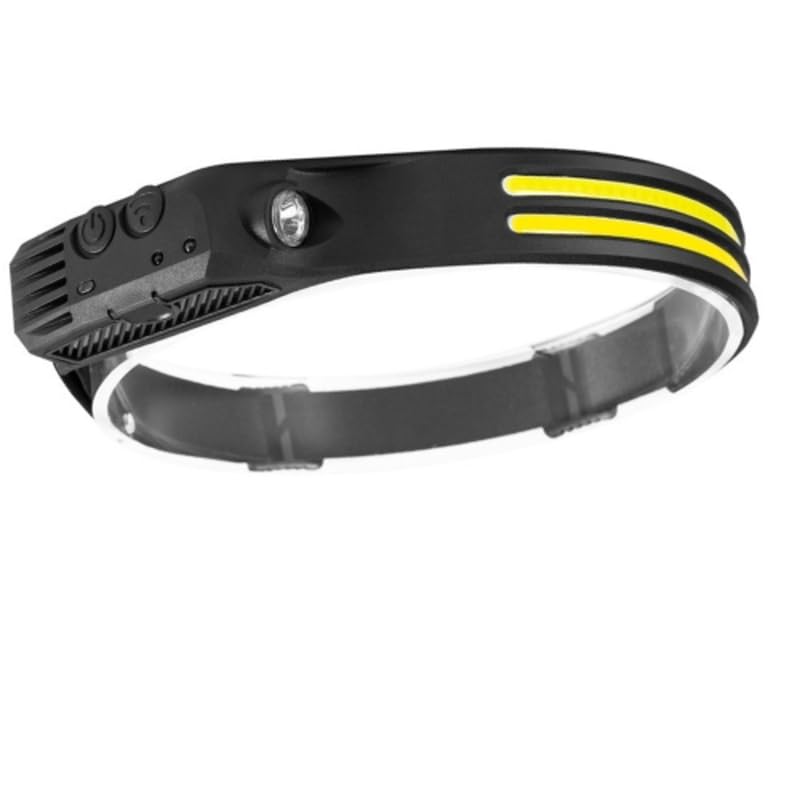 LED Headlamp USB Rechargeable Headlamp Dual Light Motion Sensor Light Headlight 150 Lumens, Motion Sensor, Waterproof LED Headlight Flashlight for Running, Camping Treks Hands Free Work-image-4