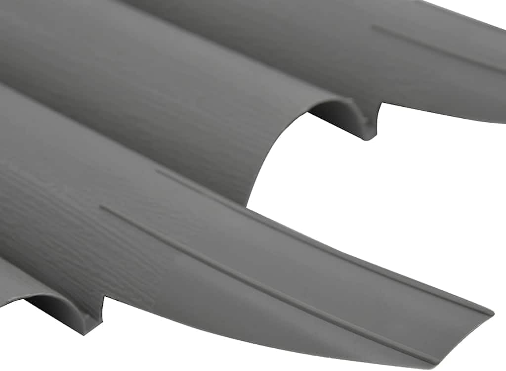 vidaXL Garden Edging 36 Pcs, Landscape Edging for Patio Backyard, Garden Fence for Plant Flower DIY Decorative, Edging Border Barrier, Gray PP