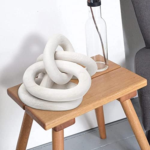 Chaîne en bois sculptée à main objet décoratif chargé d'histoire - 5