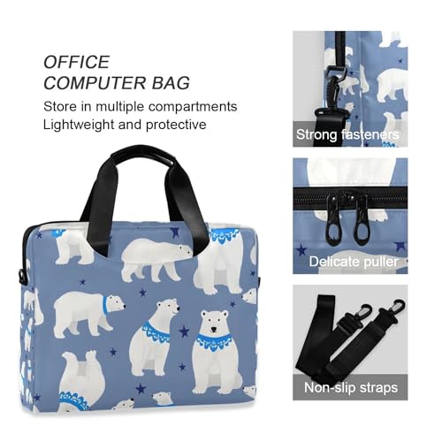 Maletín para portátil ALAZA con diseño oso polar miniatura 5