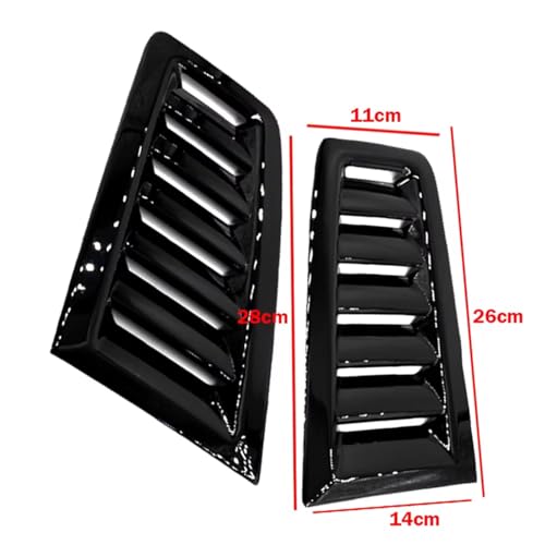 Grille d'aération de capot noire pour RS6, Q5, A4, S3 et autres modèles