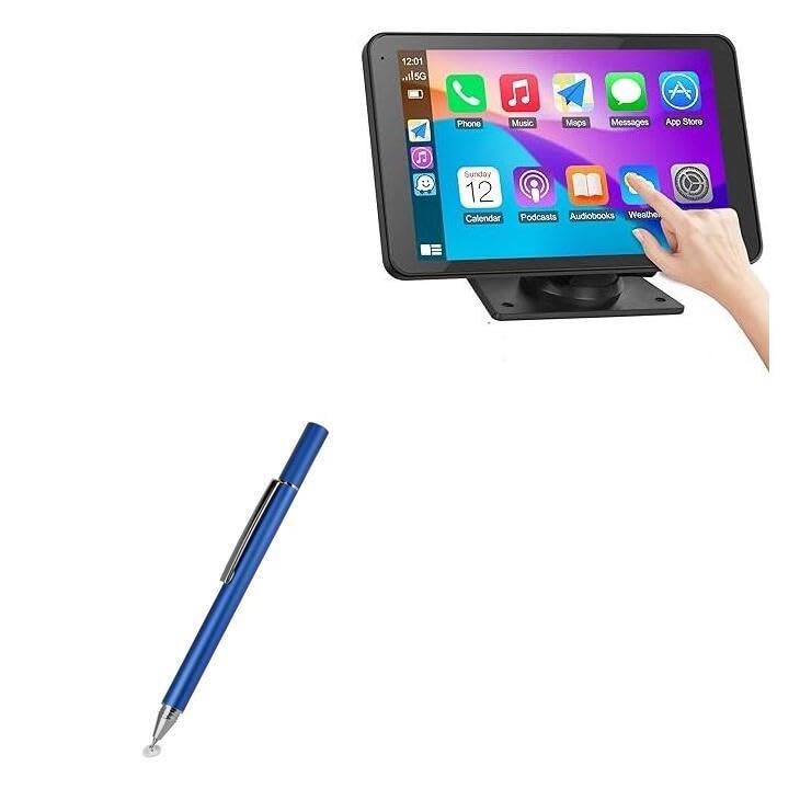 BoxWaveStylus Pen Compatible with eleacc BXS01 Carplay Screen for Car (7 in) - FineTouch Capacitive Stylus, Super Precise Stylus Pen - Lunar Blue