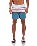 Original Penguin mens Engineered Stripe Shorts Swim Trunks, Omphalodes, XX-Large US