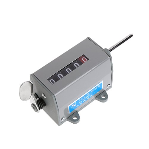 1 Pc 75-I Metal Mechanical Resettable 5 Digits Display Rotary Counter 350 R/Min