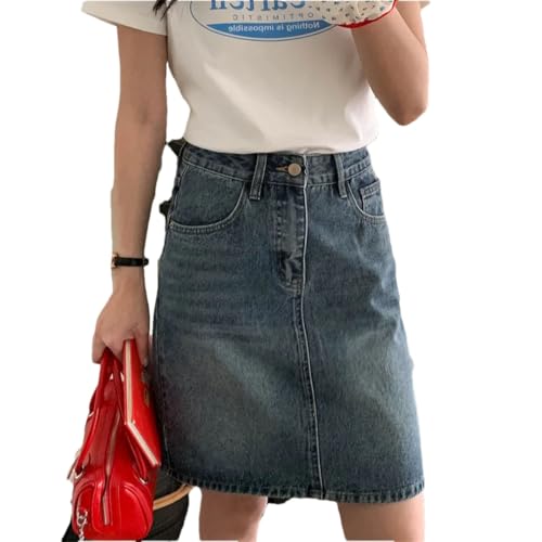 Women High Waist Slimming Denim Short Skirt