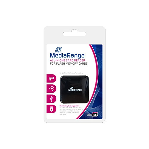 Preisvergleich Produktbild MediaRange USB 2.0 All-in-One Speicherkartenleser, schwarz