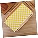 Kichvoe 100pcs Greaseproof Baking Paper for Pizza Fries Burgers Yellow Checkered Oil Paper for Food Wrapping Serving Food-grade Thick Tear-resistant for All Fried