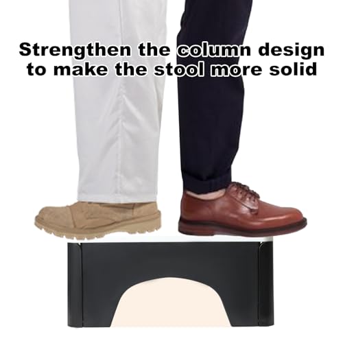 EASACE Toilet stool Foldable stool Physiological Stool Bathroom Stool For users With Haemorrhoids, Constipation, IBS, Flatulence, Bloating Easy Clean Light Fold Down Design - Image 4