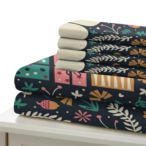 Housse de couette 3D confortable et hypoallergénique en microfibre king