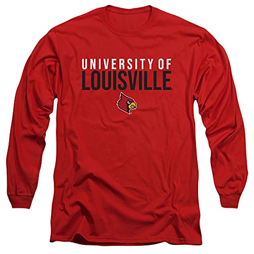 University of Louisville Official Stacked Unisex Adult Long-Sleeve T Shirt